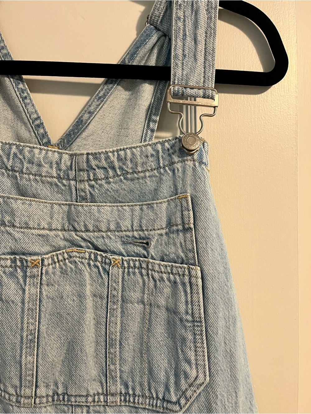 GAP Light Blue Wide-Leg Denim Overalls for Women - Picture 4 of 7